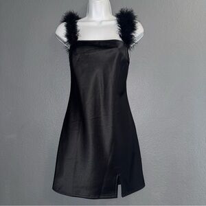 Princess Polly Sexy Little Black Mini Sexy Slip Valentines Dress Womens XS 2